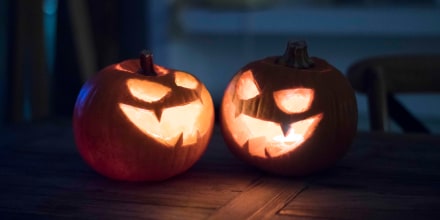 Halloween pumpkins.